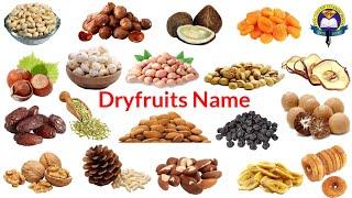 Name of dry fruits in hindi and english // ड्राई फ्रूट के नाम // Easy english learning process