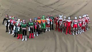 Showa Ultraman & Kamen Rider | Tokusatsu History Comparison | LJPL Showcase