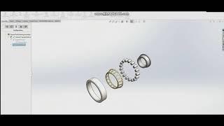 Design Tapered Roller Bearing by Solidworks