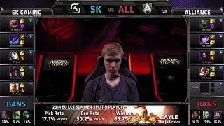 Alliance vs SK Gaming | Game 2 Semi Finals EU LCS Summer 2014 Playoffs ALL vs SK S4 Worlds Regionals