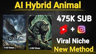 How to Create Viral Hybrid Animal Videos - New Method - AI Animals Fusion Part #2