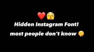 5 HIDDEN FONT FOR YOUR INSTAGRAM STORY'S  INSTAGRAM BEST  STORY'S IDEA'S #instagramtricks #font