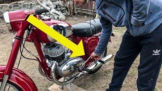 Супер ЯВА 350 Запуск рукой Звук Явы Jawa 350 typ 360