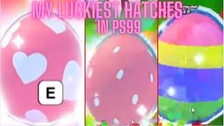 my LUCKIEST hatches in ps99!