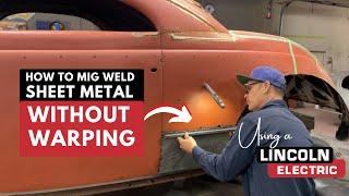 How to Mig Weld Sheet Metal Without Warping  REALTIME demonstration