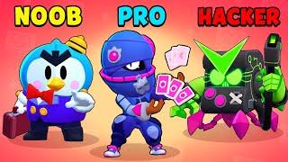 NOOB vs PRO vs HACKER - Brawl Stars