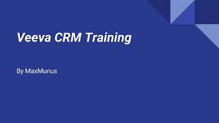 VEEVA CRM Training- VEEVA CRM Online Training –( VEEVA CRM  Certification Tips)–  VEEVA CRM   Course