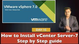 How to install vSphere vCenter Server7 step by step guide | VMware vSphere 7