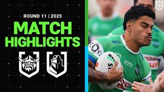 NRL Match Highlights 2025 | Raiders v Titans | Round 11