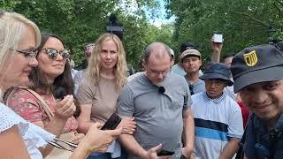 Hard Time For A Christian Family! Mansur And Christians Speakers Corner Sam Dawah