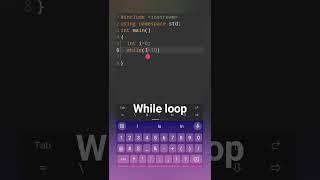 while loop I c++ #coding #mobilecoding