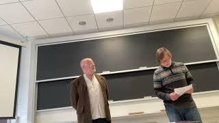 Sergey Gandlevsky and Philip Nikolayev at Boston College