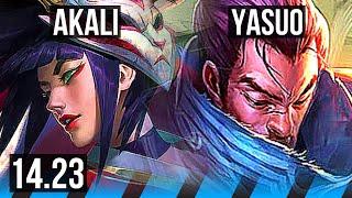 AKALI vs YASUO (MID) | KR Master | 14.23