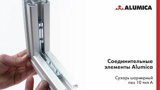 Сухарь шарнирный паз 10 тип А для конструкционного алюминиевого профиля