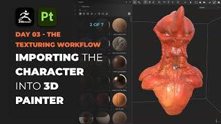 Importing and setting up the FBX from ZBrush into Substance 3D Painter