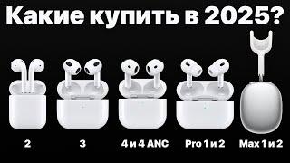 Какие AirPods выбрать в 2025 и НЕ ПОЖАЛЕТЬ? AirPods 4, AirPods Pro 2 или Max?