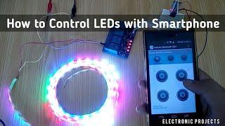 How to Control LEDs with  Smartphone | Electronic Projects