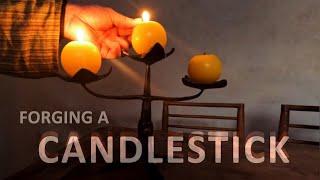 Forging a candlestick / Blacksmithing