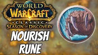 Nourish Rune for Druids | Phase 2 Season of Discovery