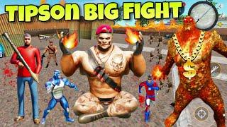 Tipson Big Battle With Villen || rope hero vice town