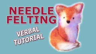 NEEDLE FELTING a FOX Christmas Tree ORNAMENT Tutorial