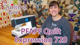 Pfaff Quilt Expression 720 Features and Stitch Demos with Grace - A Great Mid-level Sewing Machine!