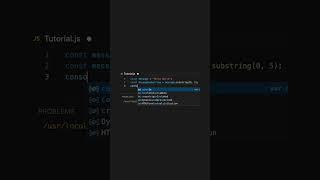 how to create a substring from a string in JavaScript #coding #javascript #tutorial #shorts