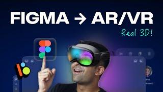 Figma to AR/VR Finally! - Real Spatial Design Like Apple Vision Pro! | Figma + Bezel