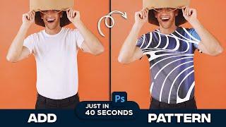 Add Any Pattern to Clothes | Photoshop #shorts Lets Design Together