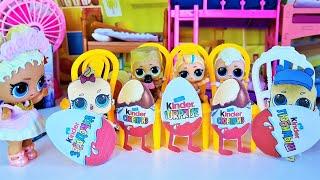 PAPER KINDER SURPRISES for kids in kindergarten LOL SURPRISE LOL DOLLS cartoons Darinelka