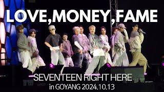 SEVENTEEN RIGHT HERE in GOYANG Day2 2024.10.13 LOVE,MONEY,FAME