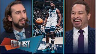 FIRST THING FIRST | Nick Wright and Chris react to Anthony not wanting to be the face of the NBA.