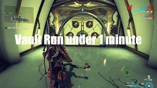 Warframe Vault Run under 1 min