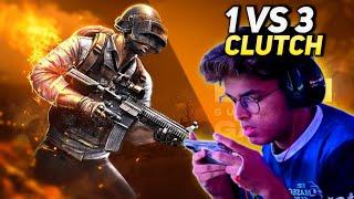 1 vs 3 clutch with noob  || New bgmi  mobile player || AxomFF9