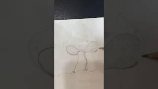 How to draw a mushroom  #shorts #easy#art #explore