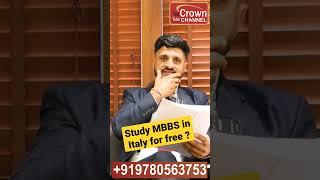 Study MBBS in Italy for free! | 100% Scholarship, Admission Process |MBBS Abroad for Indian Students