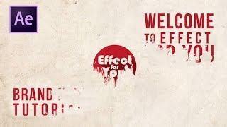 Ink Drop Text and Logo Reveal in After Effect | After Effects Tutorial | By Effect for You.