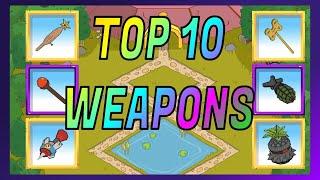 Top 10 Weapons! Bloons Adventure Time TD Battd