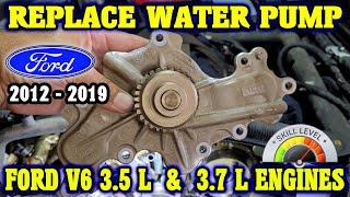 How to change a water pump in Ford V6 3.5 & 3.7-liter engines 2012-19 Explorer, Taurus, Edge & more