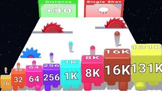 2048 JELLY SHOOTER - NumberBlocks Runner (Max Level) ASMR Gameplay