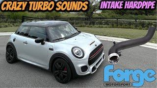Mini Cooper Forge Motorsports Air Intake Hardpipe // Loud Turbo Sounds