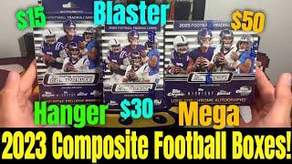 *ALL THREE 2023 COMPOSITE FOOTBALL BOXES!* Which Box Has The best Value?! Mega Box The Top Dog?!