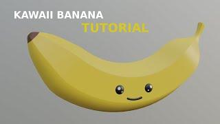 Blender Tutorial - Kawaii banana 3D model