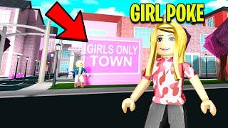 I Found A GIRLS ONLY TOWN.. So I Went UNDERCOVER! (Roblox)