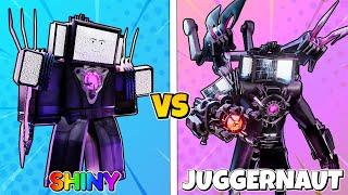 SHINY UPGRADED TITAN CINEMAMAN vs JUGGERNAUT TITAN TV MAN in Toilet Tower Defense