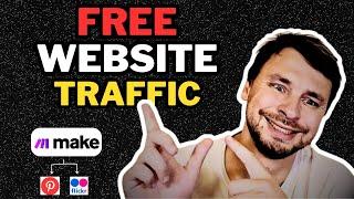 Get Free Website Traffic with MAKE.COM + Pinterest + Flickr