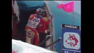 Michela Figini wins downhill (Mt. Allan 1987)