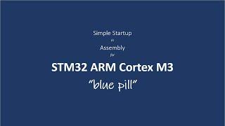 STM32 "Blue Pill" ARM Cortex M3 Microcontroller "Blink" in Assembly