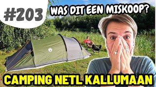 #203 Proefkamperen met onze nieuwe tent I Camping Kallumaan - Netl