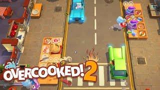 Trying To Cook In Traffic! Overcooked 2 Co Op